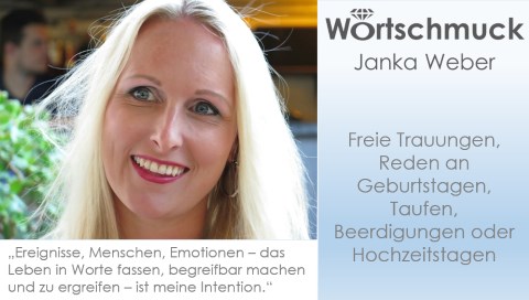 Wortschmuck Janka Weber, Trauredner Frankfurt, Kontaktbild