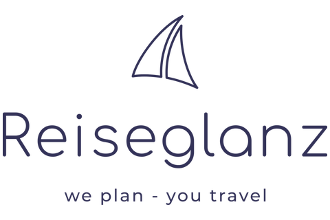 Reiseglanz | digitales Reisebüro, Hochzeitsreise Mainz, Logo Reiseglanz | digitales Reisebüro, Hochzeitsreise Mainz, Logo