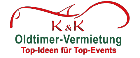 K & K Oldtimer-Vermietung | Hochzeitsauto | Oldtimerbus | T1 Bulli, Hochzeitsauto · Kutsche Frankfurt, Logo